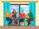 پیش‌نمایش فایل family-play-card-game-together-at-home-5214662 از پک سبک زندگی