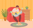 پیش‌نمایش فایل father-feeds-baby-with-milk-5214679 از پک سبک زندگی