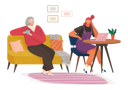 پیش‌نمایش فایل grandmother-and-daughter-communicating-5214666 از پک سبک زندگی