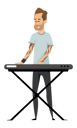 پیش‌نمایش فایل man-playing-digital-piano-5226613 از پک موسیقیدان