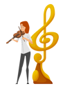 پیش‌نمایش فایل musician-playing-violin-5226611 از پک موسیقیدان
