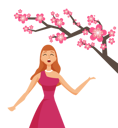 پیش‌نمایش فایل young-woman-with-cherry-sakura-flowers-5226615 از پک موسیقیدان