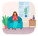 پیش‌نمایش فایل female-sitting-on-couch-and-listening-to-music-5226605 از پک سبک زندگی