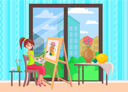 پیش‌نمایش فایل girl-painting-on-a-canvas-5226582 از پک سبک زندگی
