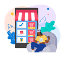 پیش‌نمایش فایل girl-doing-online-shopping-5226249 از پک کسب و کار