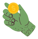 پیش‌نمایش فایل cash-for-payment-5226385 از پک دست‌های رنگارنگ