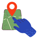 پیش‌نمایش فایل gps-navigation-5226407 از پک دست‌های رنگارنگ