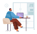 پیش‌نمایش فایل businessman-working-on-laptop-5271825 از پک کسب و کار