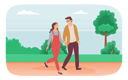 پیش‌نمایش فایل couple-walking-together-in-park-5271669 از پک فعالیت پارک