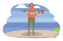 پیش‌نمایش فایل man-holding-fish-5623684 از پک ماهیگیری
