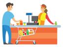 پیش‌نمایش فایل man-doing-grocery-shopping-5623744 از پک سوپرمارکت
