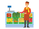 پیش‌نمایش فایل vegetable-seller-5623742 از پک سوپرمارکت