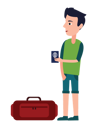 پیش‌نمایش فایل male-tourist-5623753 از پک افراد مسافر