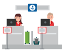 پیش‌نمایش فایل passport-checking-counter-5623748 از پک افراد مسافر