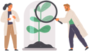 پیش‌نمایش فایل biologists-study-structure-of-plant-5644205 از پک دانشمند