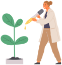 پیش‌نمایش فایل scientist-dropping-chemical-on-plant-5644212 از پک دانشمند