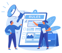 پیش‌نمایش فایل colleagues-discussing-business-rules-5642381 از پک تحلیل کسب‌وکار