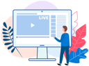پیش‌نمایش فایل live-streaming-5642410 از پک تحلیل کسب‌وکار