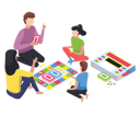پیش‌نمایش فایل family-playing-card-game-5644338 از پک خانواده و دوستان