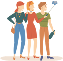 پیش‌نمایش فایل group-of-friends-taking-selfie-on-phone-5644350 از پک خانواده و دوستان