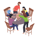 پیش‌نمایش فایل happy-family-playing-indoor-game-5644340 از پک خانواده و دوستان