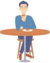 پیش‌نمایش فایل man-sitting-on-chair-drinking-coffee-5644347 از پک خانواده و دوستان