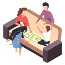 پیش‌نمایش فایل parents-playing-game-with-kids-5644342 از پک خانواده و دوستان