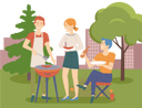 پیش‌نمایش فایل people-grilling-bbq-meat-5644331 از پک خانواده و دوستان