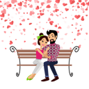 پیش‌نمایش فایل couple-sitting-on-bench-5642258 از پک عشق