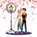 پیش‌نمایش فایل romantic-couple-walking-at-night-5642241 از پک عشق