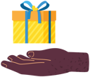 پیش‌نمایش فایل hand-giving-gift-5642938 از پک دست‌های رنگارنگ