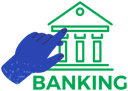 پیش‌نمایش فایل hand-points-to-bank-building-icon-banking-app-for-money-transactions-and-business-investment-5642937 از پک دست‌های رنگارنگ