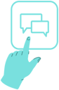 پیش‌نمایش فایل online-chatting-5642925 از پک دست‌های رنگارنگ