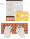 پیش‌نمایش فایل php-developer-programming-5642921 از پک دست‌های رنگارنگ