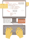 پیش‌نمایش فایل programmer-coding-on-computer-5642920 از پک دست‌های رنگارنگ