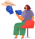 پیش‌نمایش فایل woman-receiving-message-5642935 از پک دست‌های رنگارنگ