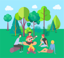 پیش‌نمایش فایل friends-on-camping-8706971 از پک پارک