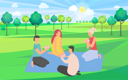 پیش‌نمایش فایل friends-playing-cards-in-park-8706969 از پک پارک