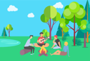 پیش‌نمایش فایل friends-sitting-near-campfire-8706972 از پک پارک
