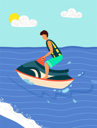 پیش‌نمایش فایل boy-riding-speedboat-at-beach-8706826 از پک فعالیت آبی