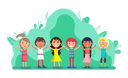 پیش‌نمایش فایل kids-together-in-garden-8709402 از پک مردم پارک