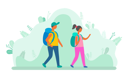 پیش‌نمایش فایل male-and-female-hiker-with-backpack-8709395 از پک مردم پارک