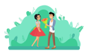 پیش‌نمایش فایل man-giving-bouquet-to-girl-8709388 از پک مردم پارک