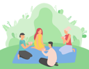 پیش‌نمایش فایل friends-playing-cards-in-park-8709373 از پک فعالیت پارک