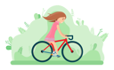 پیش‌نمایش فایل girl-riding-cycle-8709381 از پک فعالیت پارک