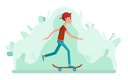 پیش‌نمایش فایل man-riding-skateboard-8709375 از پک فعالیت پارک