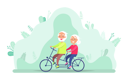 پیش‌نمایش فایل old-couple-riding-cycle-8709377 از پک فعالیت پارک