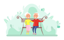 پیش‌نمایش فایل old-couple-sitting-on-bench-in-park-8709376 از پک فعالیت پارک