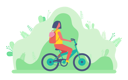 پیش‌نمایش فایل woman-riding-cycle-8709384 از پک فعالیت پارک
