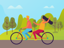 پیش‌نمایش فایل couple-going-for-bicycle-8707022 از پک فعالیت پارک